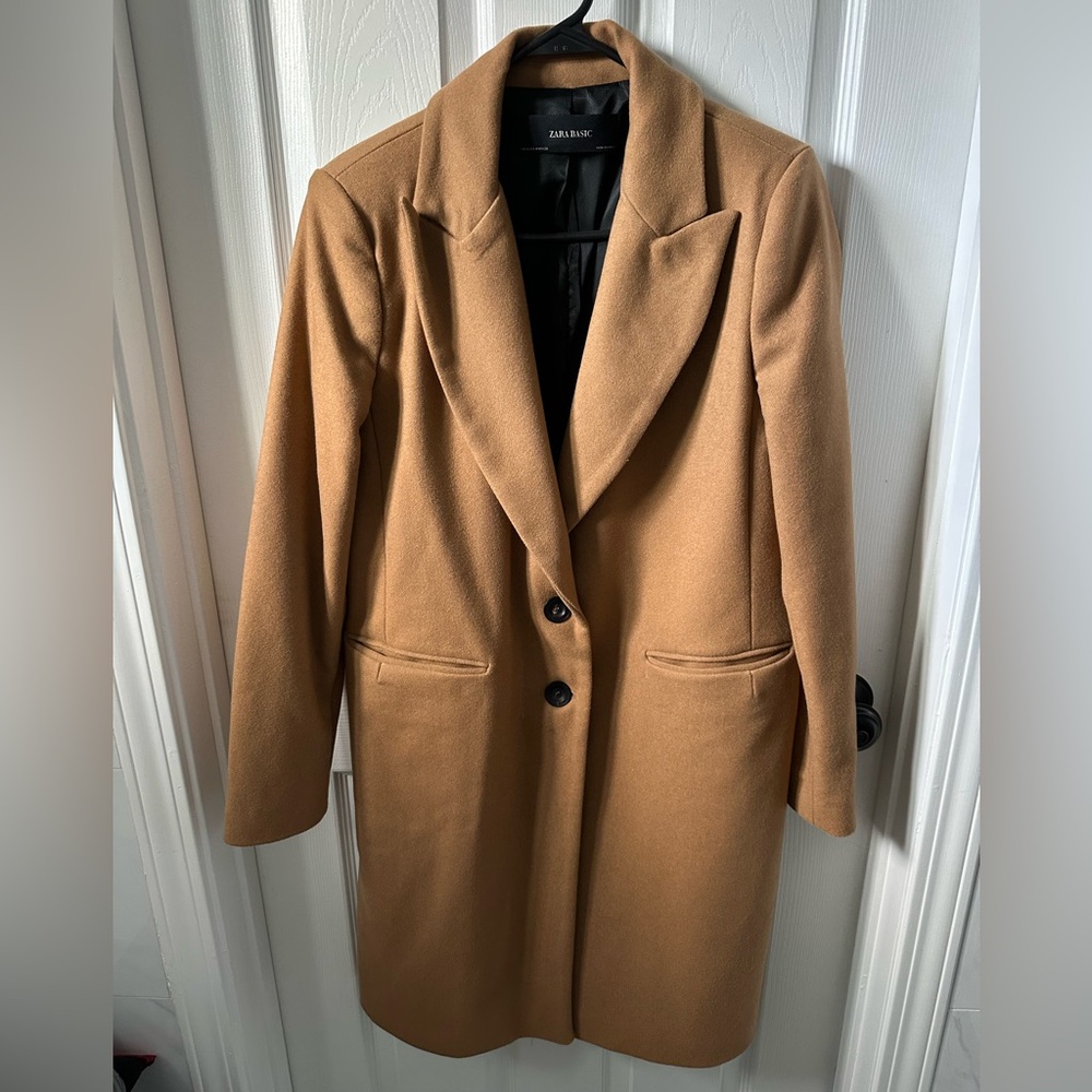 Zara Women's Camel Trench Coat